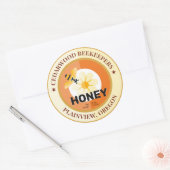 ビーモダンと花アンバーハニージャー ラウンドシール (封筒)