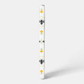 ビーモダンクモノグラムのブラックイエローハニカムシック SAMSUNG GALAXYケース (左側面)