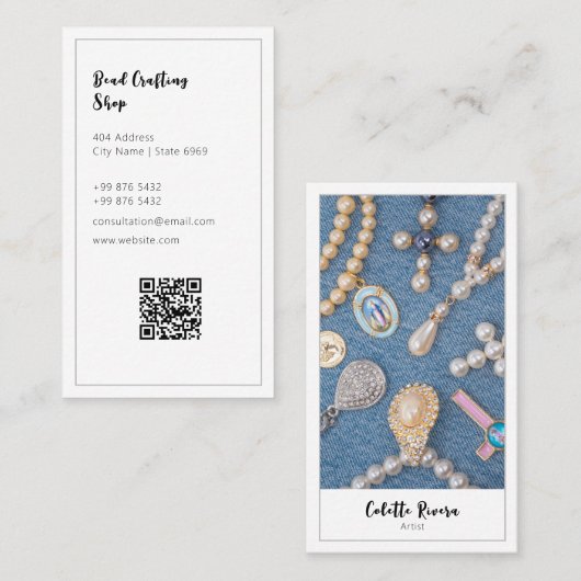 ビーモダンズの造成 |ミニマリスト 名刺 (正面/裏面)