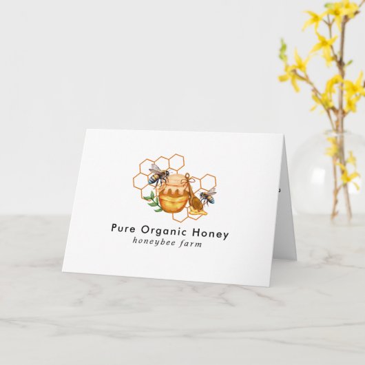 ビーモダンチを折り畳んだ水色のハネコーム カード (黄色い花)