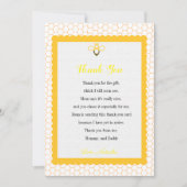 ビーモダンテーマ赤ちゃんシャワーサンキューカード サンキューカード (正面)