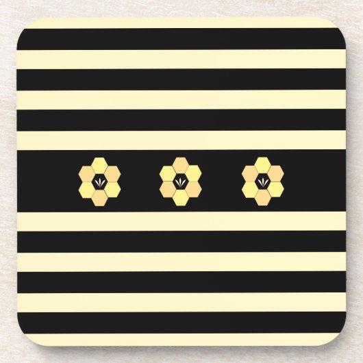 ビーモダンハネコブ&ストライプ コースター (正面)