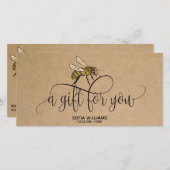 ビーモダンミツバチハニーギフトカード (正面/裏面)