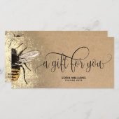 ビーモダンミツバチハニーギフトカード (正面/裏面)