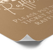 ビーモダンリー待ち赤ちゃんシャワーおむつラッフル ポスター (角)