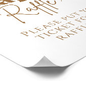 ビーモダンリー待ち赤ちゃんシャワーおむつラッフル ポスター (角)