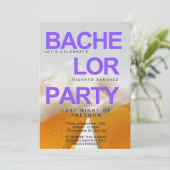 ビーモダンルインスパイアバチュラーパーティ招待状 招待状 (スタンド正面)