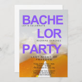 ビーモダンルインスパイアバチュラーパーティ招待状 招待状 (正面/裏面)