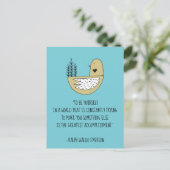 ビーユアエマーソン引用文&バード ポストカード (スタンド正面)