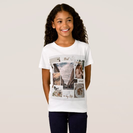 ビーユアガールカスタム子供の誕生日Tシャツ Tシャツ (正面フル)