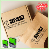 ビーユニークファームファミリービジネス差出人住所 セルフインキングスタンプ