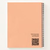 ビーユーやる気を起こさせる引用文シックピーチ ノートブック (裏面)