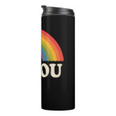 ビーユーゲイレズビアンプライドLGBTQアリーレインボーレトロ タンブラー (回転右)