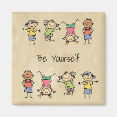 ビーユース先生学生勇気付けられる引用文 マグネット (正面)