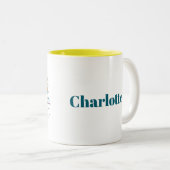 ビーユーティリテお洒落ィ水彩格言ゴンク ツートーンマグカップ (正面右)