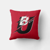 ビーユーモダンレッド装飾用クッション クッション (裏面)