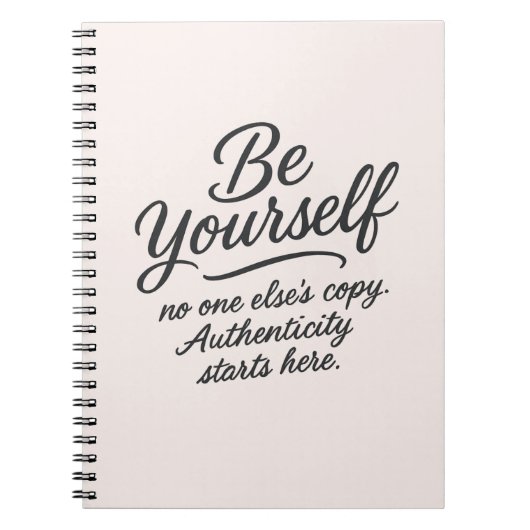 ビーユー感動的ス引用文タイポグラフィデザイン ノートブック (正面)