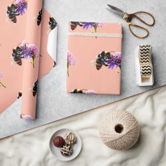 ビーラッピング紙 ラッピングペーパー (クラフト)