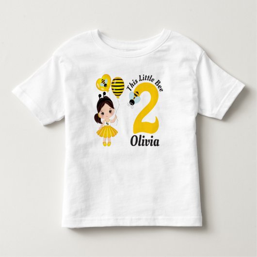 ビーリトルカワイガール誕生日幼児Tシャツ トドラーTシャツ (正面)