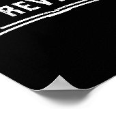 ビーリバイバルレトロブラック&ホワイト感動的引用文 ポスター (角)