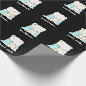 ビーリーアウェイクおもしろいスリーピーベアプンダークBG ラッピングペーパー (角)