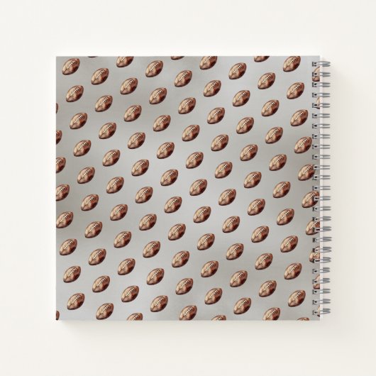 ビーリーウェイアメリカンフットボール赤ちゃんシャワーゲスト ノートブック (裏面)