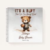 ビーリーウェイアメリカンフットボール赤ちゃんシャワーゲスト ノートブック (正面)