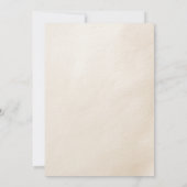 ビーリーウェイニュートラルベージュ&ピンクガール赤ちゃんシャワー 招待状 (裏面)