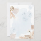 ビーリーウェイブルーベアーベビーシャワー 招待状 (裏面)