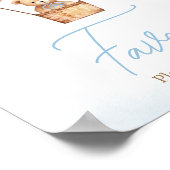 ビーリーウェイブルーホットエアバルーンベビーの好意 ポスター (角)