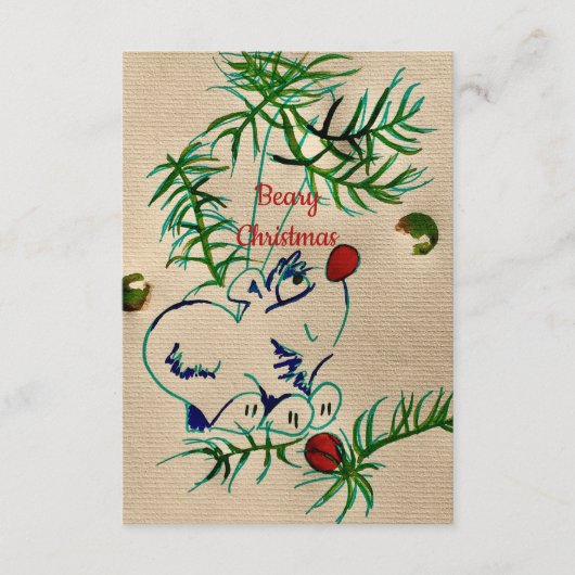 ビーリークリスマスカード アドバイスカード (正面)