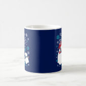 ビーリークリスマスポーラーベア雪フレーク コーヒーマグカップ (中央)