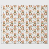 ビーリークリスマスラッパーソナライズされたピング紙 | かわいい ラッピングペーパー (フラット)