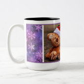 ビーリークリスマス（紫の雪） ツートーンマグカップ (左)