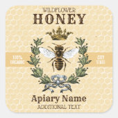 ビーリース&クラウンハニージャー3スクエア スクエアシール (正面)