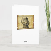 ビーリーハッピーバースデーアンティークビールスタインヴィンテージ カード (裏面)