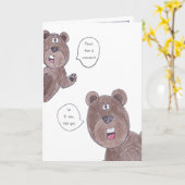 ビーリーハッピーバースデーカードを持つ カード (黄色い花)