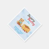 ビーリーベリーキュートストロベリーキューブボーイズバースデーパーティー スタンダードカクテルナプキン (角)