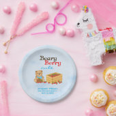 ビーリーベリーキュートストロベリーキューブボーイズバースデーパーティー ペーパープレート (パーティー)