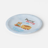 ビーリーベリーキュートストロベリーキューブボーイズバースデーパーティー ペーパープレート (アングル)