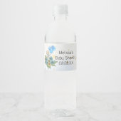 ビーリーボーホレインボーベアーブルーカスタムバルーン ペットボトルラベル (正面)