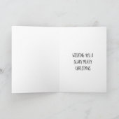 ビーリーメリークリスマスウォーターカラーサンタベア シーズンカード (内部)