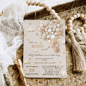 ビーリー待ちベアバルーン中立金ゴールドベビーシャワー 招待状