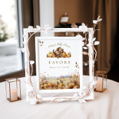 ビーリー待ち秋ウッドランドベイビーシャワーの好意 ポスター