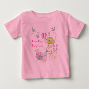 ビーリー忙しパーソナライズされたベビーTシャツ ベビーTシャツ