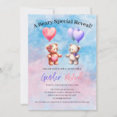 ビーリー特別リビール！Teddy Bearジェンダーの発表 招待状 (正面)