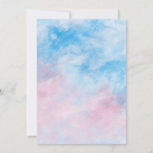 ビーリー特別リビール！Teddy Bearジェンダーの発表 招待状 (裏面)