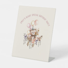 ビーリー特別誕生日ハッピーバースデー表 台座サイン