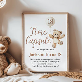 ビーリー誕生日ベアバルーンタイムカプセルポスター ポスター