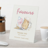 ビールおむつベビーガールシャワー御恩ありがとう 台座サイン (インサイチュ)